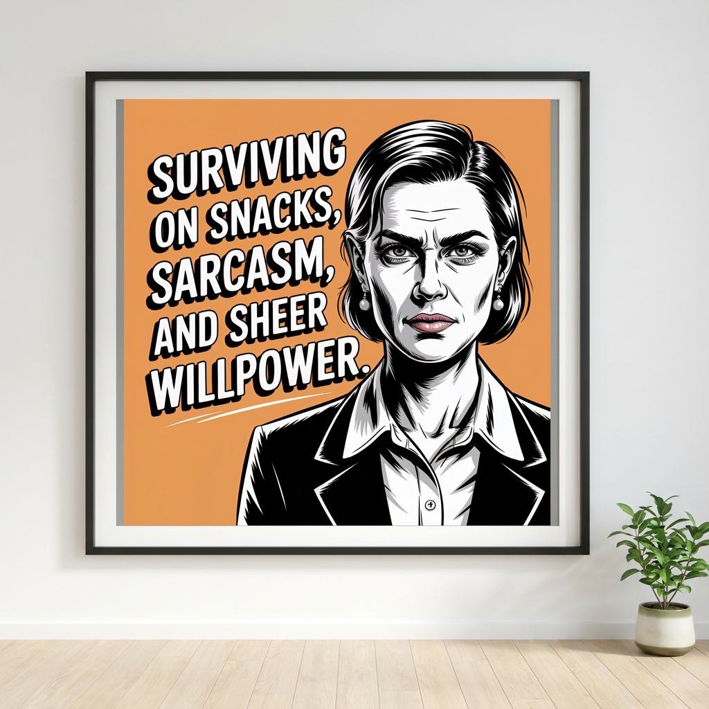 Surviving on Snacks Sarcasm and Sheer Willpower
