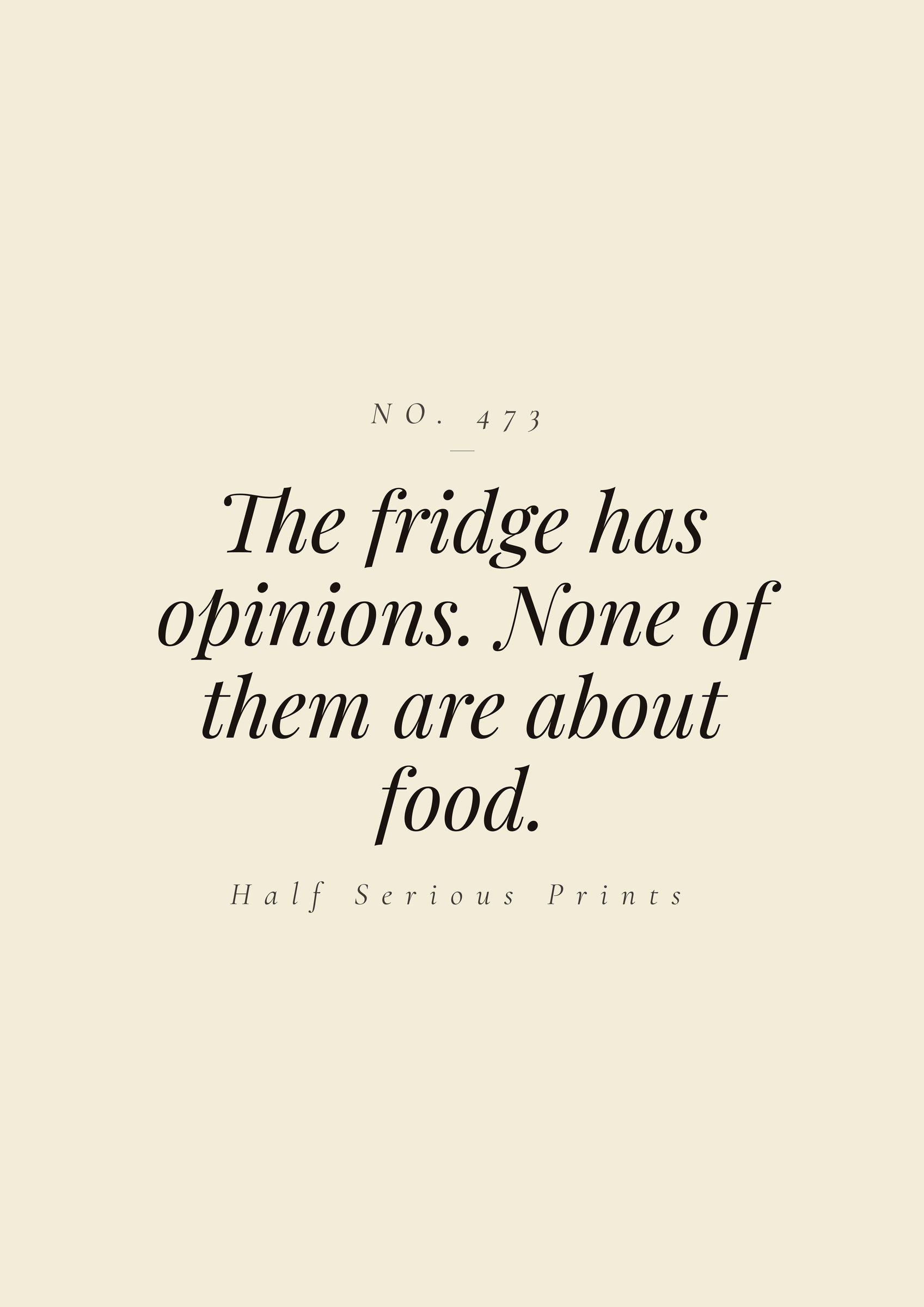 The fridge has opinions. None of them are about food.