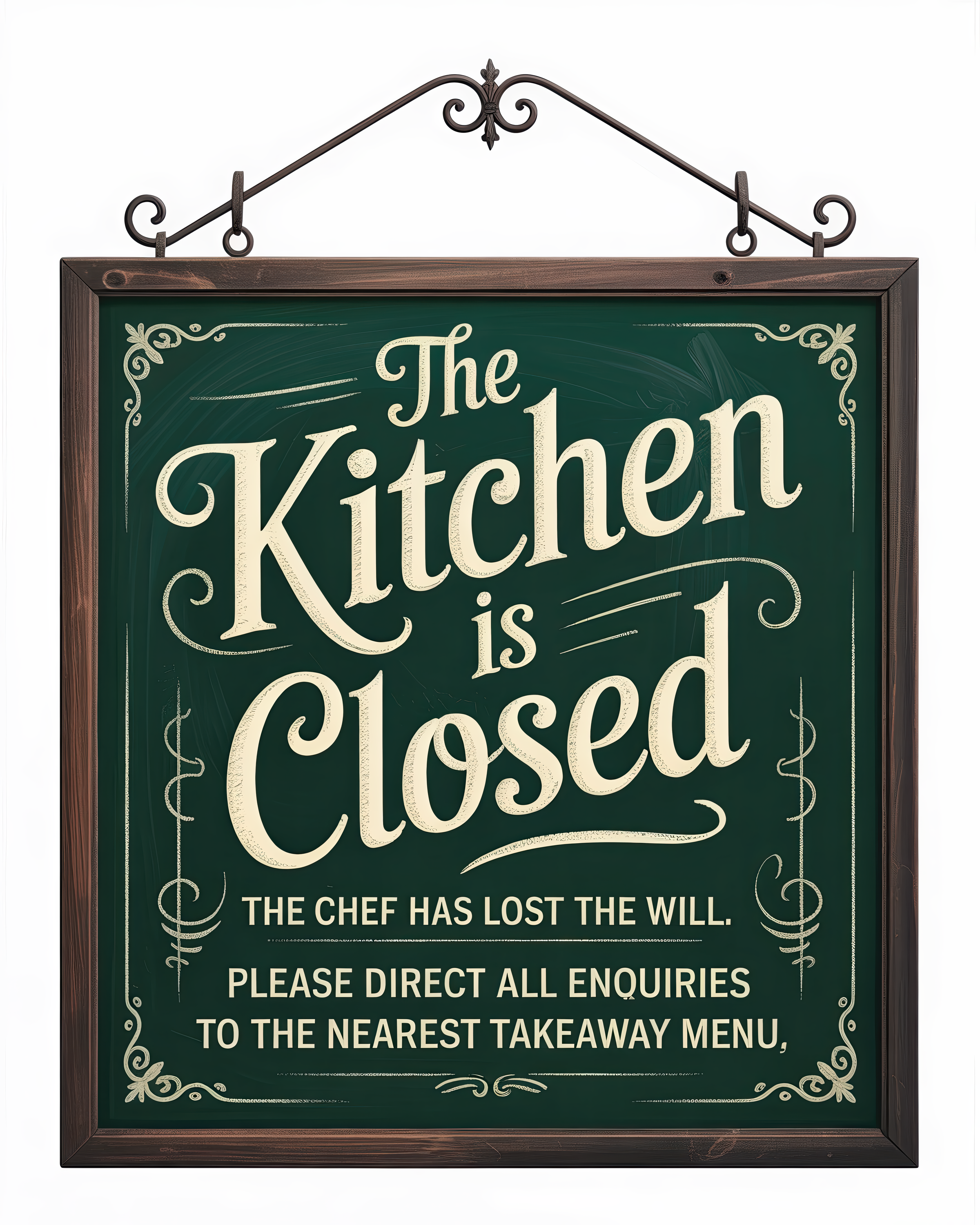 The Kitchen is Closed
