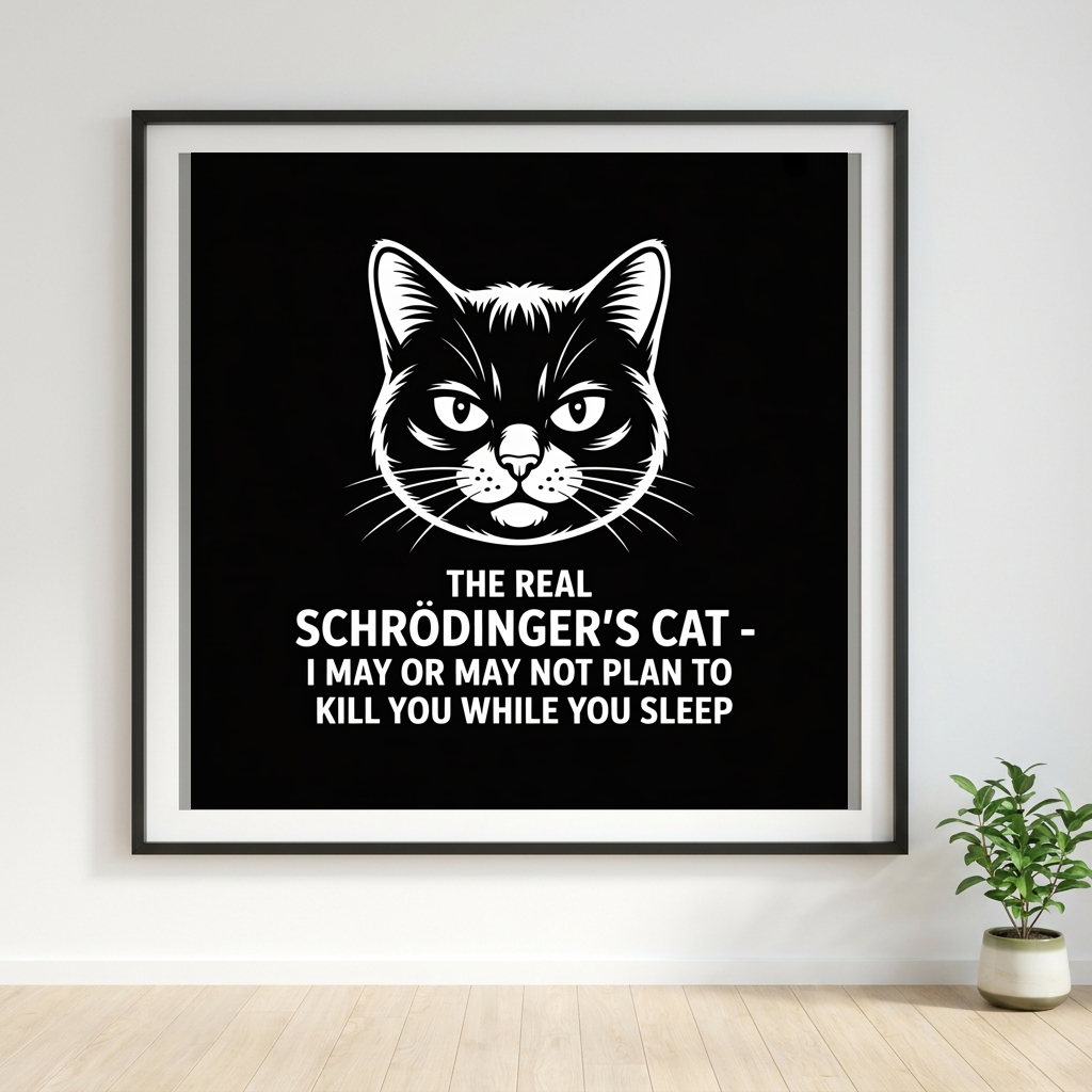 The Real Schrödingers Cat I May or May not Plan to Kill You