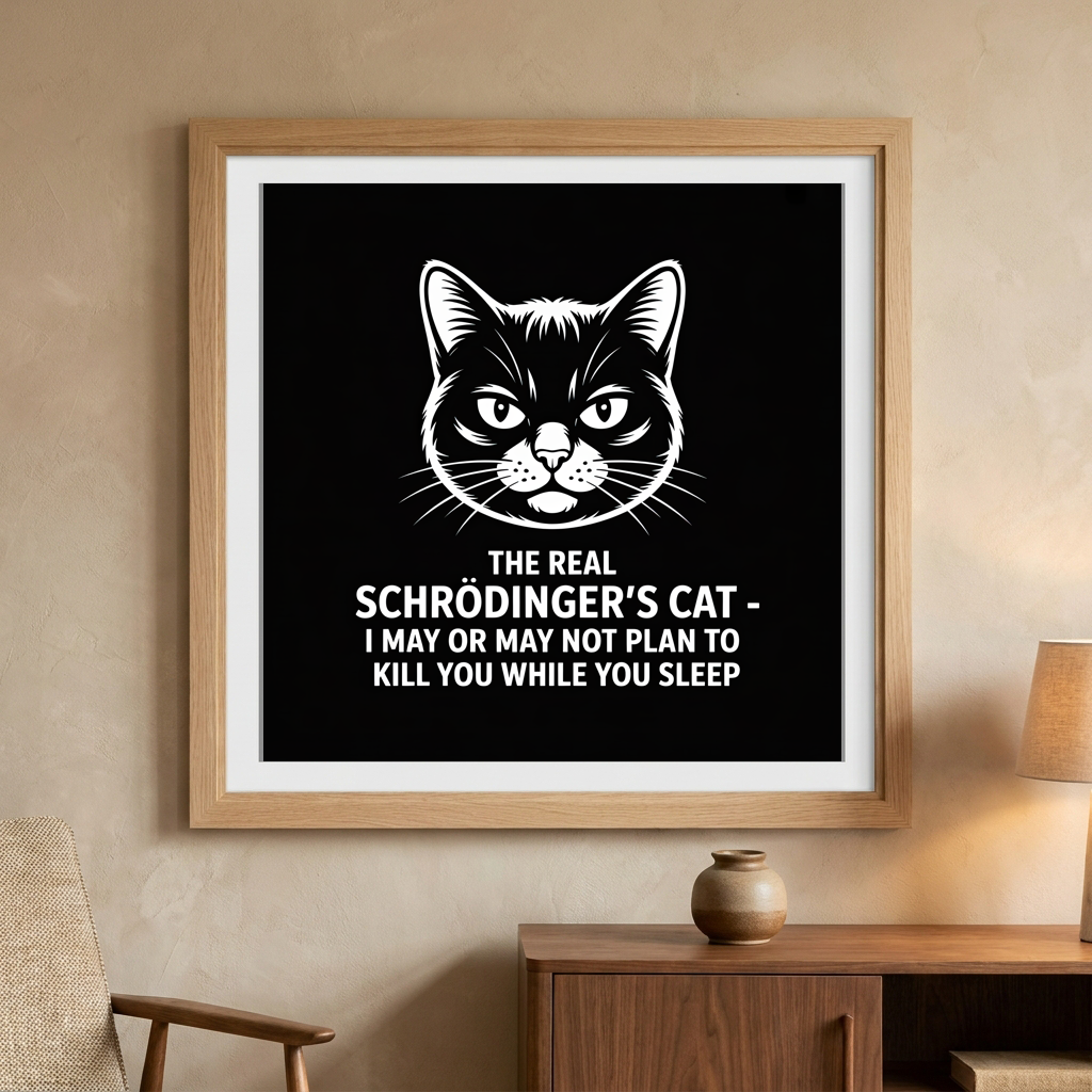 The Real Schrödingers Cat I May or May not Plan to Kill You