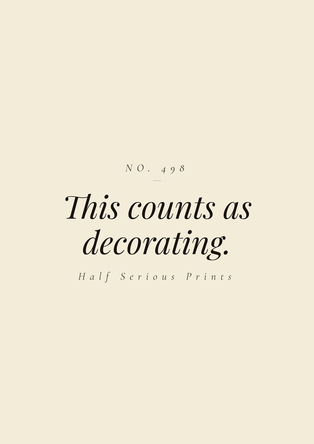 This counts as decorating.