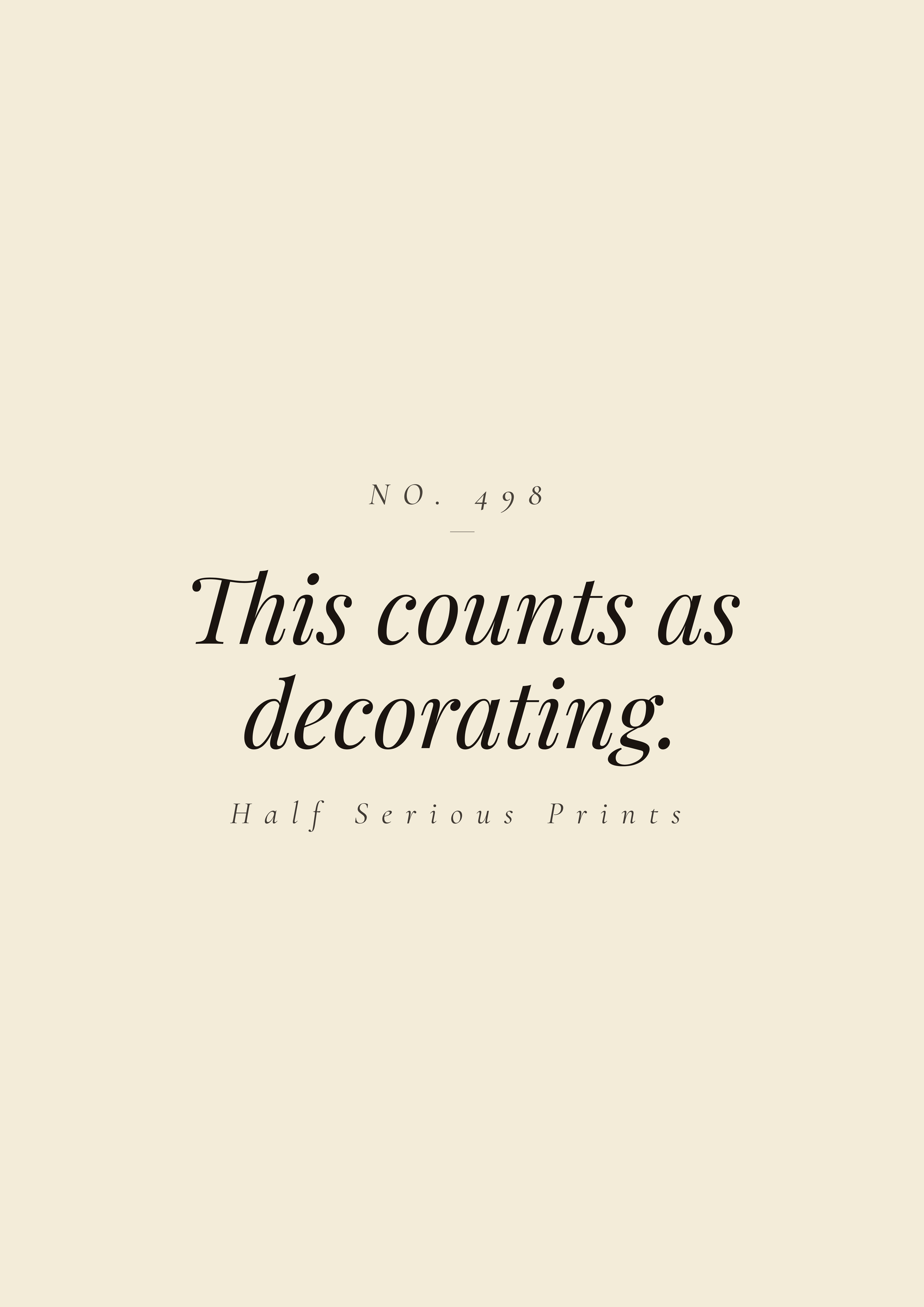 This counts as decorating.
