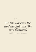 We told ourselves the card was just cash. The card disagreed.