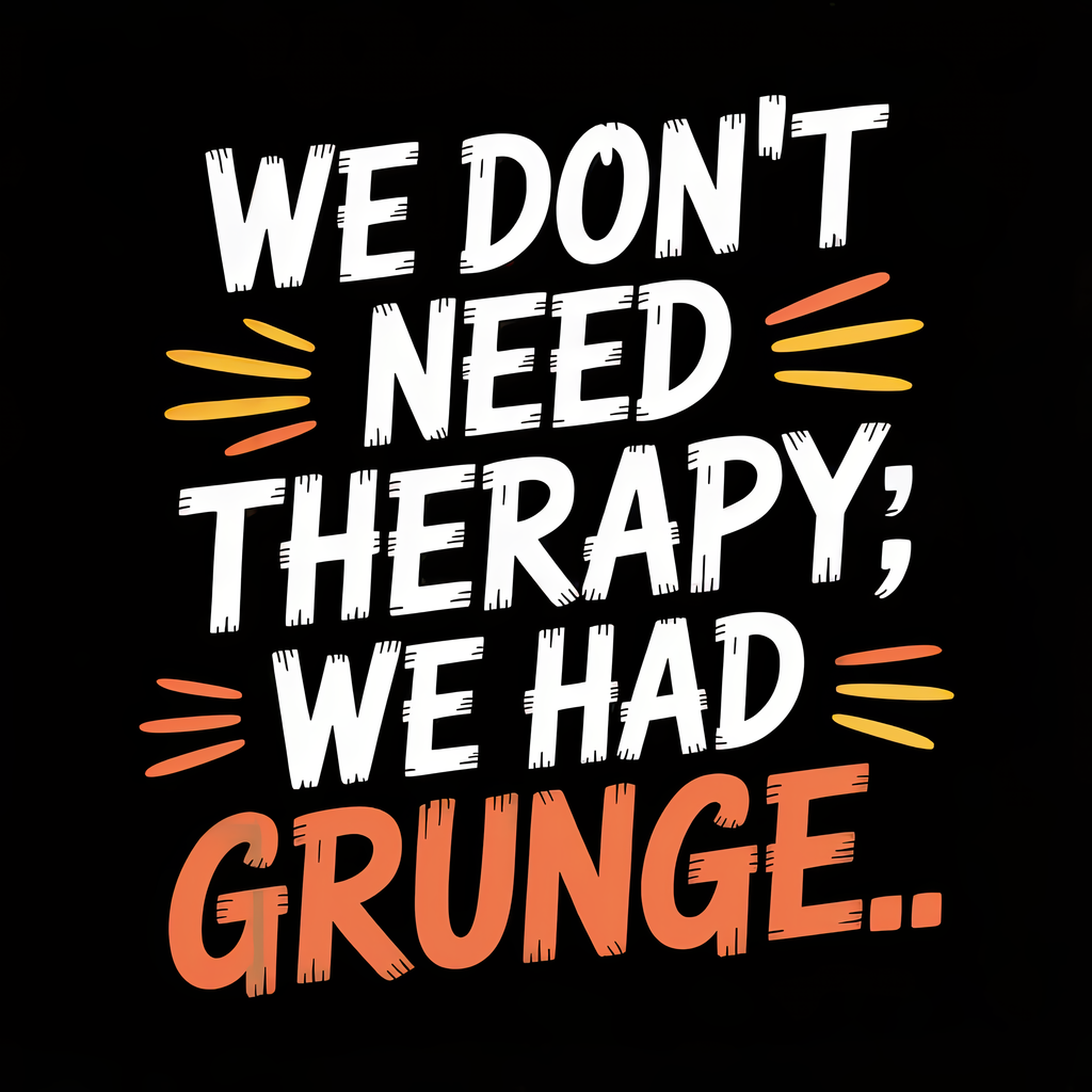 We Don't Need Therapy We Had Grunge