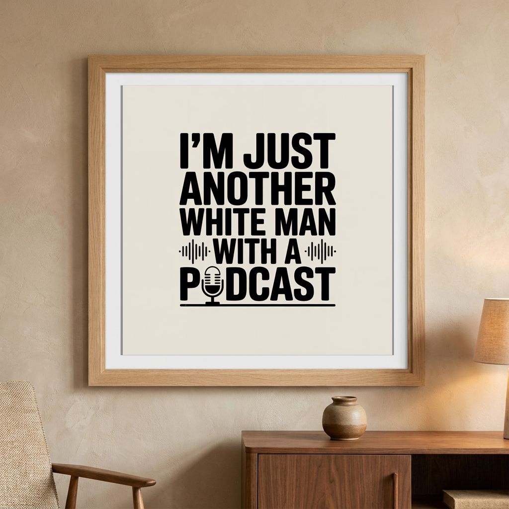 White Man with Podcast