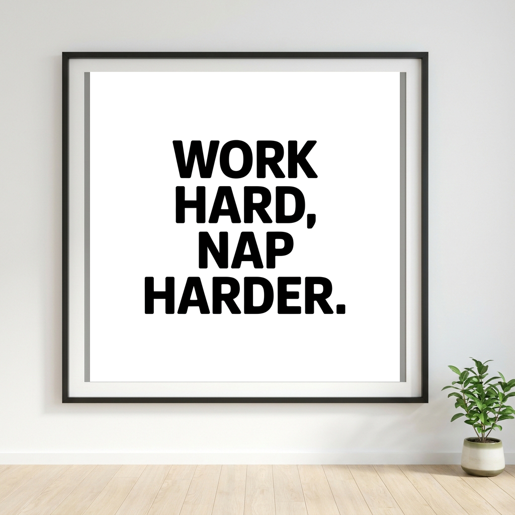 Work Hard Nap Harder